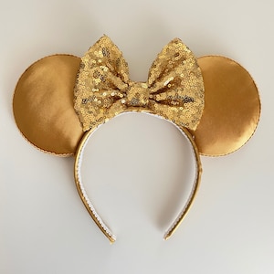Gold Satin Mouse Ears