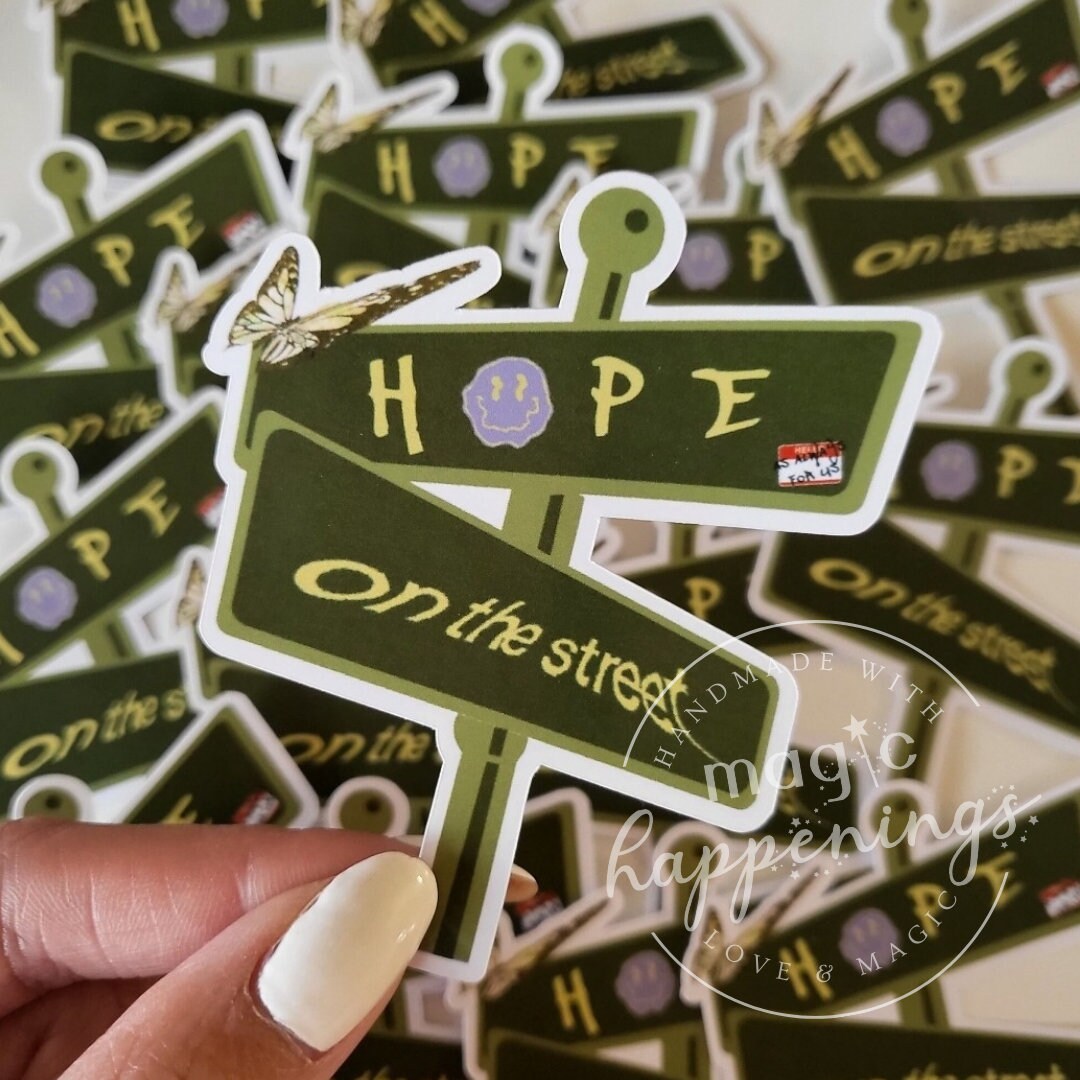Sticker Hopefully Hope Street Sticker - Etsy