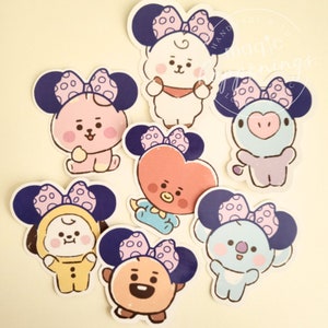 Cute Characters at the Park Stickers