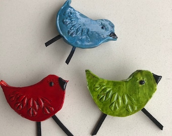 Broche oiseau, animaux, idée cadeau de noël, fabrication francaise