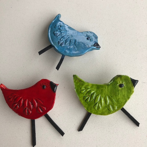 Broche oiseau, animaux, idée cadeau de noël, fabrication francaise