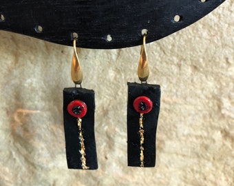 Boucles d’oreilles coquelicots