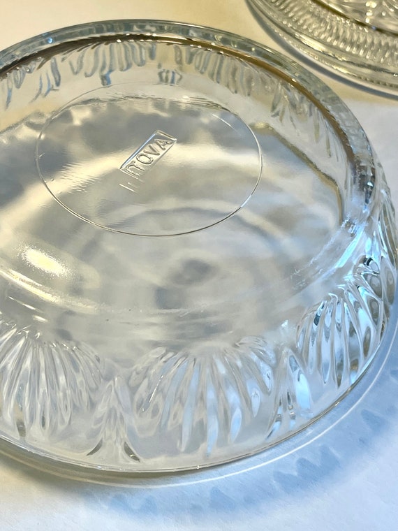 Vintage Avon Glass Candy Dish Bowl & Lid, Crystal… - image 9
