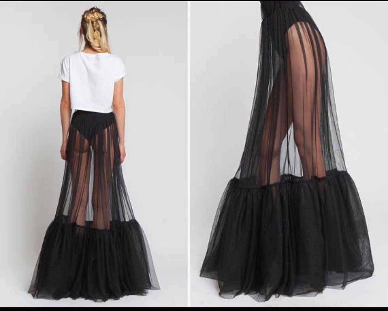 Jupe en tulle outlet transparente