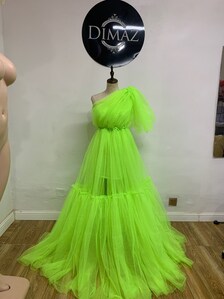 Neon Green Spaghetti Strap Dress - Glow In The Dark Store