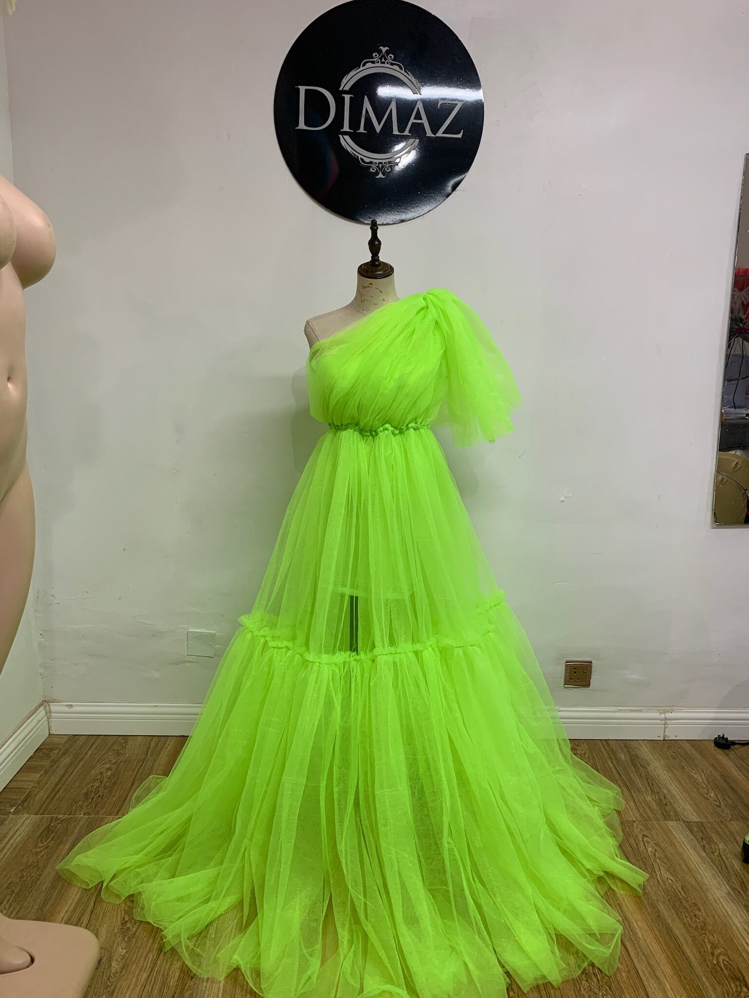 dress neon green