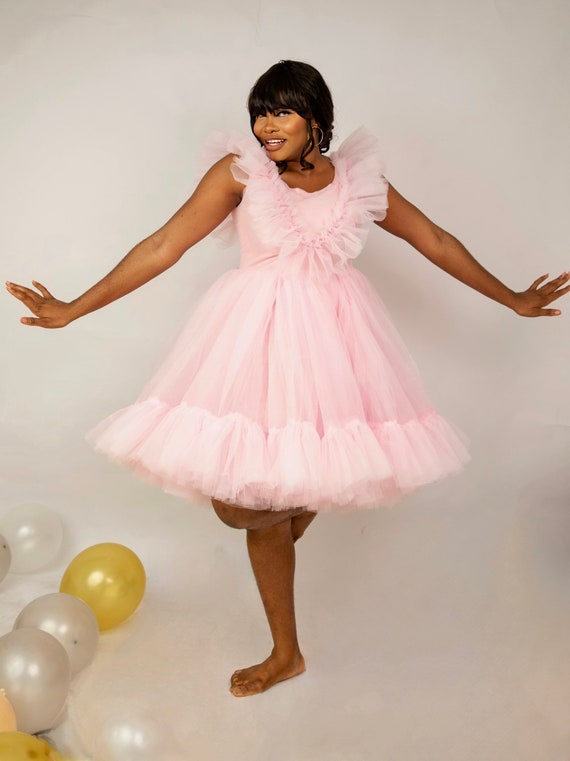 Little Angel Women Tutu Dress Cosplay Gown Plus Size Barbie