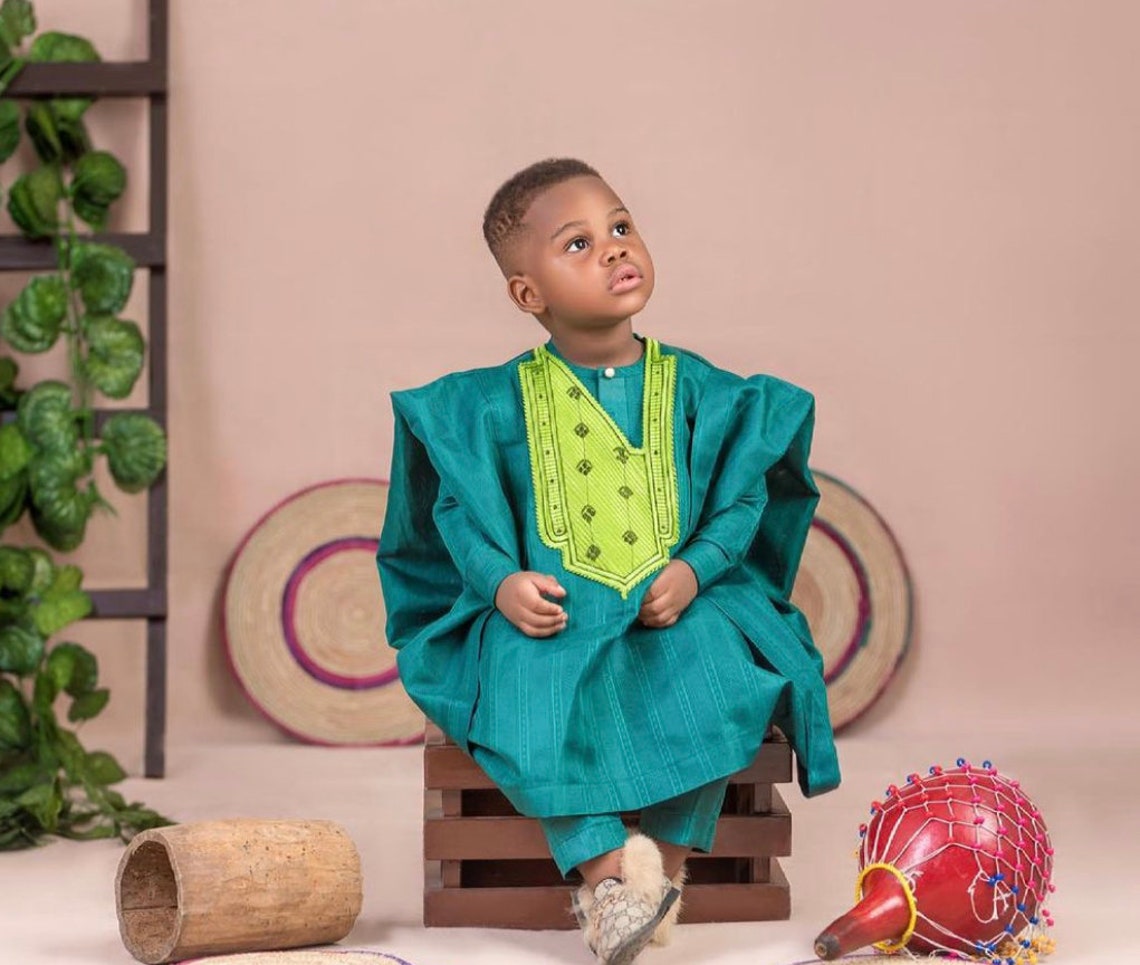 African Boy Agbada / African Prince Attire / 1st Birthday Etsy