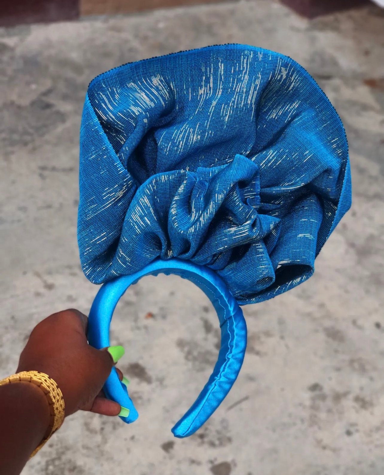 Ruffled hair band | Asooke African Asoebi Wedding hairband Gift for Her - .br Ruffled hair band | Asooke African Asoebi Wedding hairband Gift for Her - .br