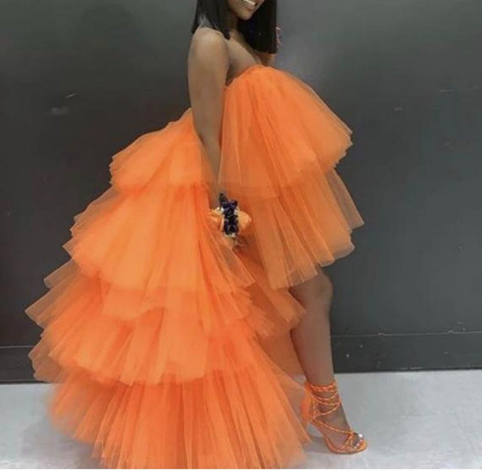 Puffy Tulle Dress Baby Shower Dress Gender Reveal Dress Etsy