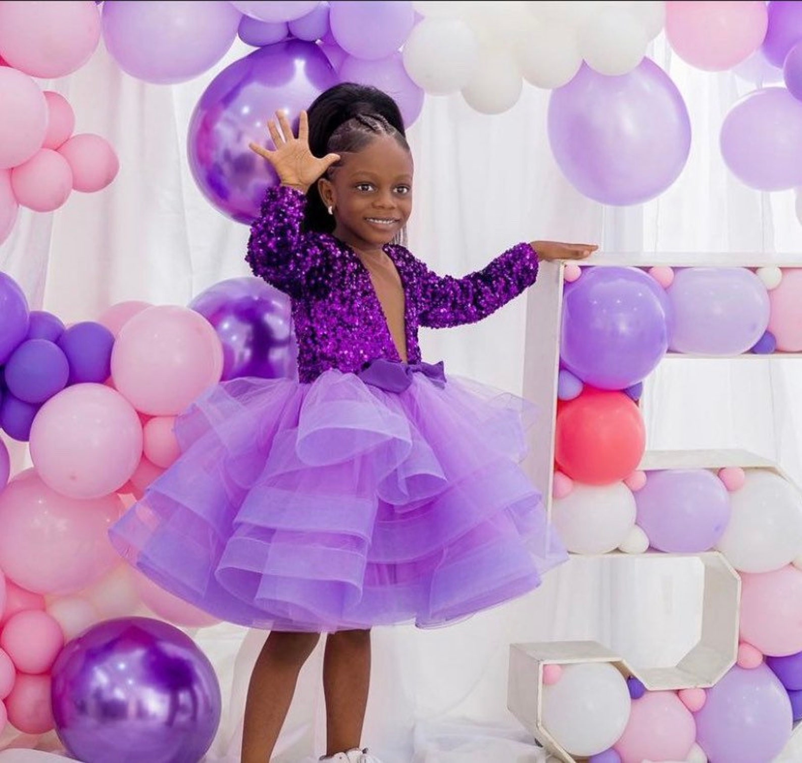 Girl Birthday Dress /cake Smash Outfit / Girl Tutu Dress / Etsy