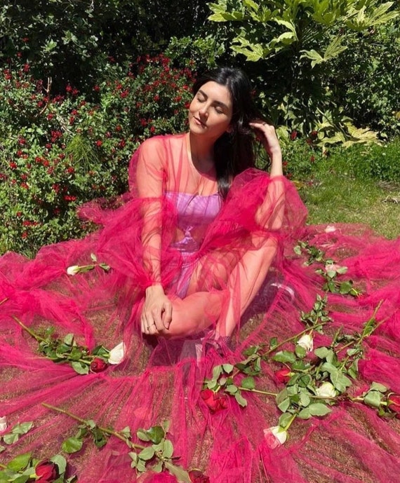 Pink overlay cheap dress