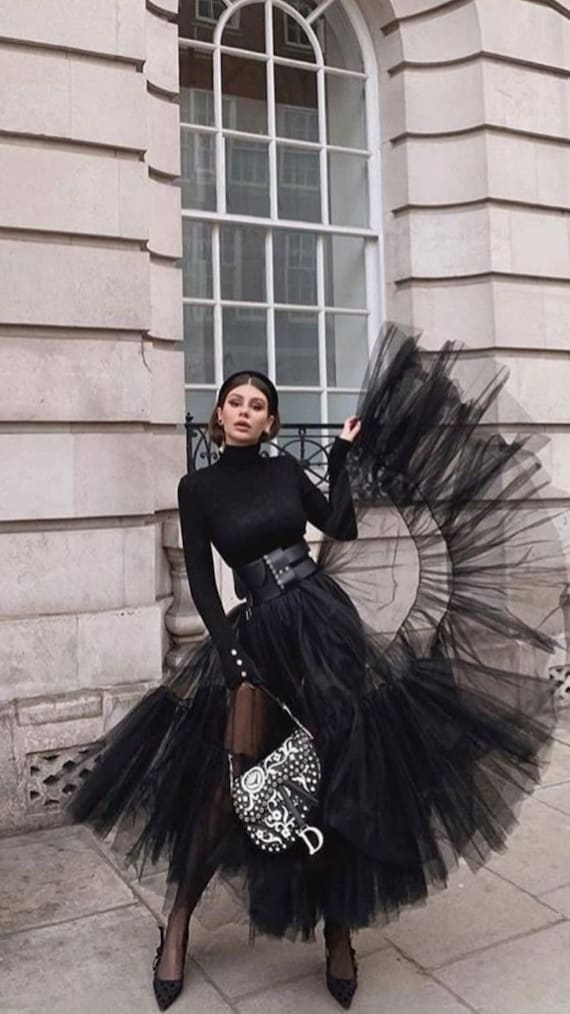 Jupe tutu en tulle noir  Ayitoe - Le shop des femmes modernes et