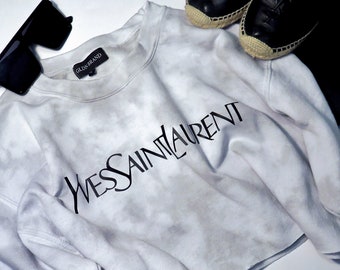 yves saint laurent tie dye sweatshirt