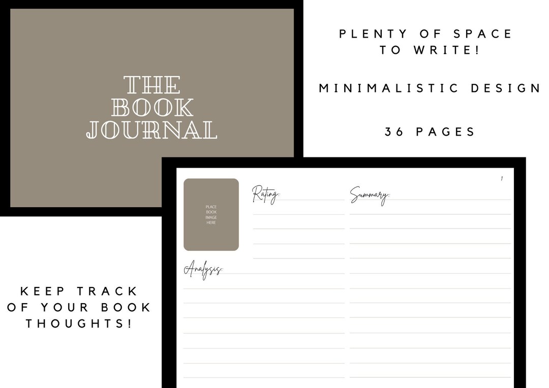 Digital Book Journal - Etsy