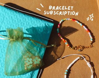 Bracelet Subscription | Happy Mail | Bracelets | Jewelry | Gift | Jewelry Subscription | Trendy | Aesthetic | Accessories