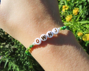 Our World Needs Jesus Christian Bracelet | Christian Bracelet | OWNJ | Trendy Christian Bracelet | Green Bracelet | Jewelry | Gift