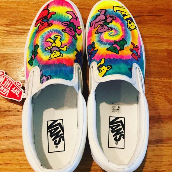 Vans grateful dead slip on cheap