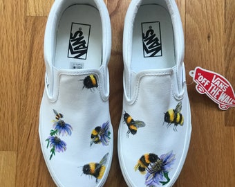 painted white vans