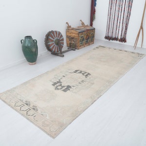 Anatolian Runner, 5x11 Oushak Runner, Turkish Runner, 5x11 Vintage Runner, Turkey Runner Rug, Turkish Rug, Vintage Rug, Natural Runner,17181