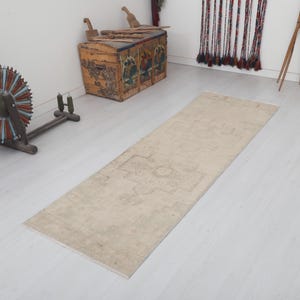 2x8 Vintage Rug, 2x8 Turkish Rug, Natural Runner,Anatolian Runner,2x8 Oushak Runner,Turkish Runner,Vintage Runner,Turkey Runner Rug,24431