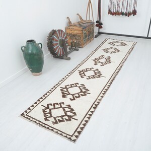 3x12, Natural Runner Rug, Kitchen Rug, Runner 3x12,Turkish Runner,Vintage Runner,Runner Rug,Anatolian Runner,Oushak Runner,Hallway Rug,14563