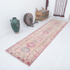 3x12, Natural Runner Rug, Kitchen Rug, Runner 3x12,Turkish Runner,Vintage Runner,Runner Rug,Anatolian Runner,Oushak Runner,Hallway Rug,16861