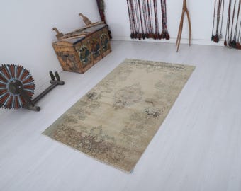 Area Rug, Handmade Rug, 4x6 Natural Rug, Anatolian Rug, Vintage Rug, Wool Rug, Bohemian Rug, Antique Rug, Turkish Rug, Decorative Rug,34757