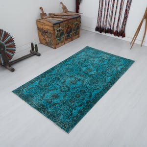 Turkey Oushak Rug, Colorful Rug, 3x6 Rug,Kids Rug,Turkish Rug,Vintage Rug,Oushak Rug,Natural Rug,Muted Rug,Pastel Rug,Soft Vintage Rug,25364