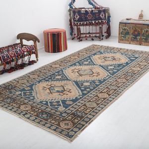 6x10 Rug,Wool Rug, Old Oushak Rug,6x10 Boho Decor Rug,6x10, Rug,Handmade Rug, 6x10 Turkish Rug, 6x10 Vintage Rug, 6x10 Oushak Rug, Area,1788