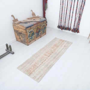Home Decor Rug, Small Rug, 2x5 Turkish Rug, Kids Rug, Anatolian Rug,2x5 Oushak Rug,Vintage Rug,Hadwoven Rug,Home Rug,Boho Rug,Area Rug,18196