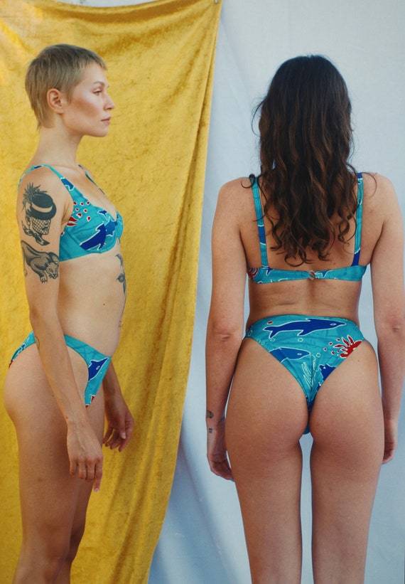 Bikini high waist, Rose Marie Reid Original - blue