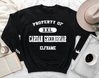 cardan greenbriar, the cruel prince sweatshirt, cardan sweatshirt, book sweatshirt, queen sweater, booktok sweater, bookstagram sweatshirt