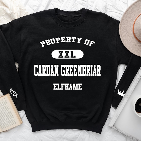 cardan greenbriar, the cruel prince sweatshirt, cardan sweatshirt, book sweatshirt, queen sweater, booktok sweater, bookstagram sweatshirt