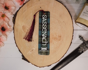 Outlander bookmark, sassenach bookmark, Claire Fraser, Jamie Fraser, Booktok, bookstagram, romance bookmark, sublimation bookmark