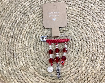 San judas tadeo red pregnacy safety-pin