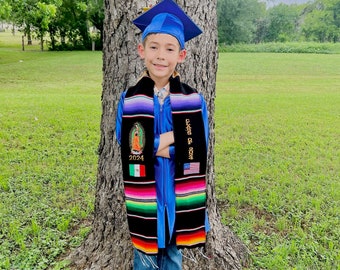 2024 virgencita kindergarten graduation stoles/sarape graduation sash