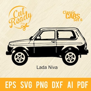 Lada Niva Truck svg Classic Cars SVG | Truck Cut Files | CNC Files Vinyl Sign Design|svg, eps, dxf, png
