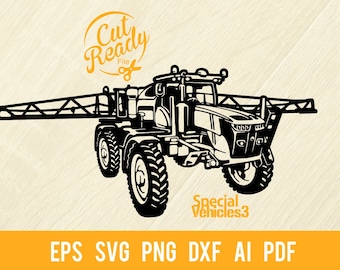 Sprayer - Special Equipment Stencil Cut File | - Cricut file svg, eps, PNG, DXF