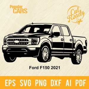 2021 Ford F150 SVG: Pickup Truck Cut File (Digital Download)