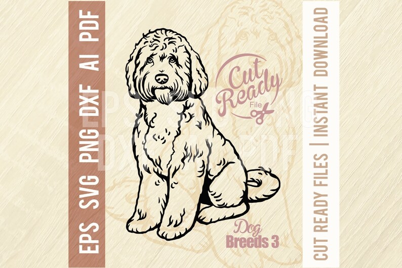 Dog Inkscape Labradoodle Svg, Dog Breed, Funny Dog - Pet Vector Dog, Dog Silhouette ...