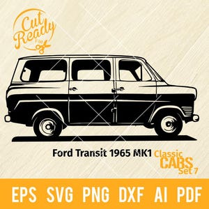 Ford Transit MK1 side view Van Bus svg | Classic Truck Car SVG | Bus Truck Cut Files | CNC Files Vinyl Sign Design|svg, eps, dxf, png