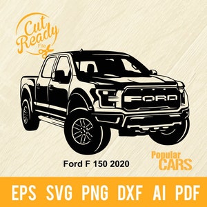 2020 Ford F150 SVG - Pickup Truck svg Classic Car SVG | Cut Ready Clip Art Graphics|CNC Files Vinyl Sign Design|svg, eps, dxf, png