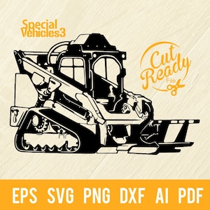Forest Mulcher - Sonderausstattung Schablonenschnittdatei | - Cricut-Datei svg, eps, PNG, DXF