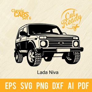 Lada Niva Truck svg Classic Cars SVG | Truck Cut Files | CNC Files Vinyl Sign Design|svg, eps, dxf, png