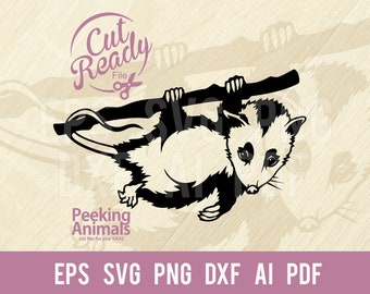 Opossum SVG: Funny Comic Animal Cut File (Digital Download)
