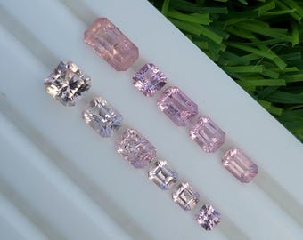 Pink Imperial Topaz Lot: 5.53 ct Emerald Cut Loose Gemstones