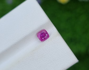 Sapphire Stone Pink Color Natural Untreated Unheated Loose Transparent Cushion Shape Faceted From Afghanistan