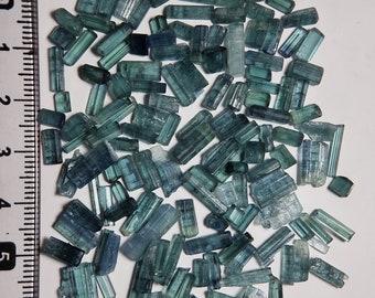 Raw Indicolite Tourmaline Crystals | Rough | Natural | Untreated | From Afghanistan