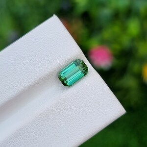 Tourmaline Stone Bluish Green Mint Color Natural Loose Faceted Untreated Unheated From Afghanistan